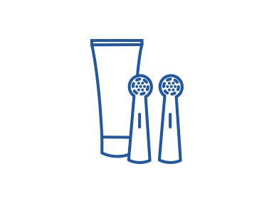 Oral-B Toothbrush Head & Toothpaste Icon