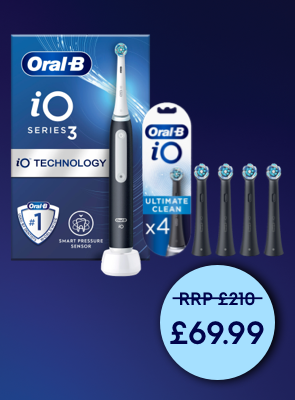 Oral B iO3 Matt Black with 4ct Extra Ultimate Clean Black Refills (Clearance Sale)