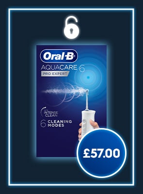 Oral-B Aquacare Pro-Expert Water Flosser Featuring Oxyjet Technology now only 57