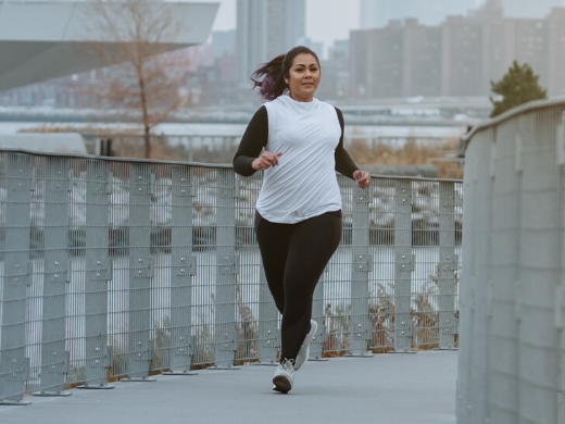 Image of a woman running