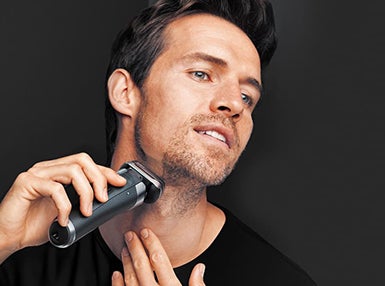 Braun - The best epilation i can get - series 9 electric shaver being used on man's face