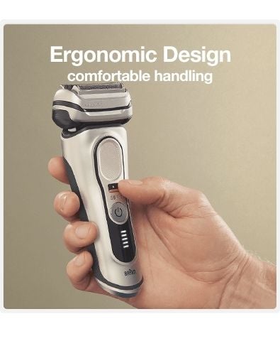 Braun - ergonomic design - comfortable handling - hand holding Series 9 Pro electric shaver