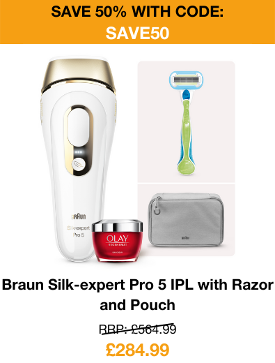 Braun silk-expert pro 5 IPL with razor and pouch