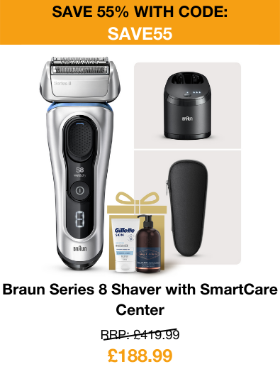 Braun series 8 shaver with smarcare center
