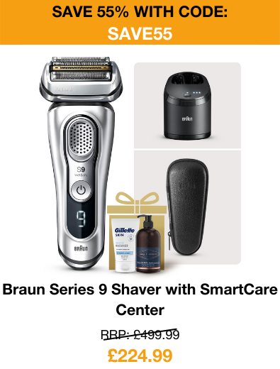 Braun series 9 shaver with SmarCare center