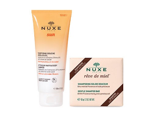 Discover our selection of Nuxe shampoos for your hair.