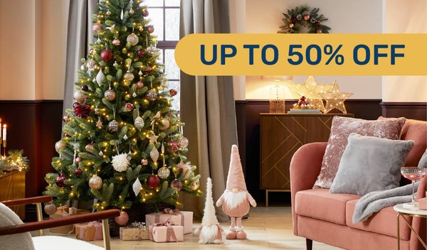 Up to 50% off selected Christmas