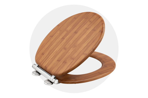 MDF Toilet Seat Glasses with Lid Toilet Lid Toilet Seat Toilet Lid Light Wood 
