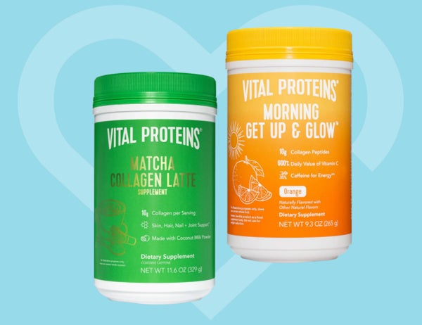 Vital Proteins Matcha Collagen Latte and Vital Proteins Morning Get up and glow