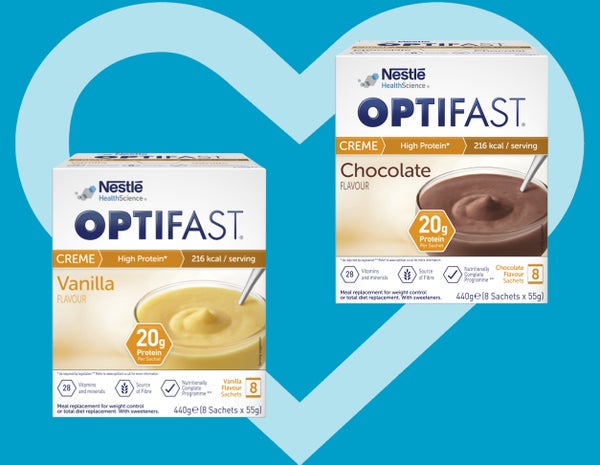 OPTIFAST Meal Replacement Desserts with Vanilla and Chocolate flavours