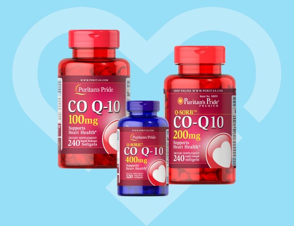 Puritan's Pride Coenzyme Q-10 100mg, 400mg and 200mg.