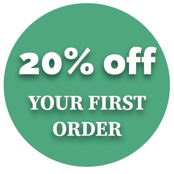 20% off your first order when you sign up to our newsletter