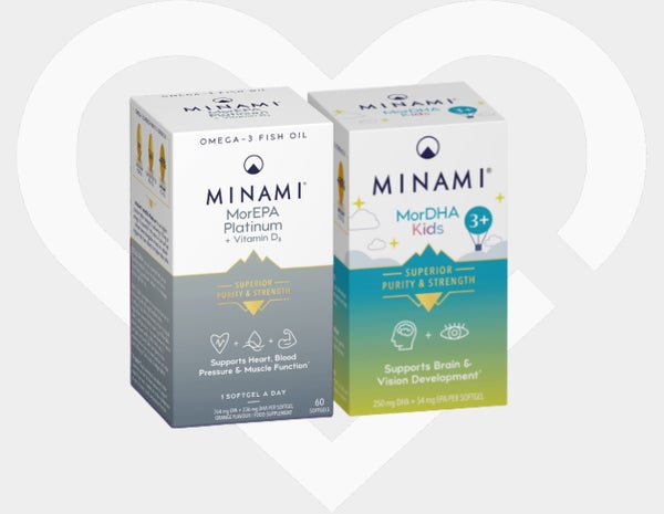 Minami MorEPA Platinum + Vitamin D3 and Minami NorDHA Kids