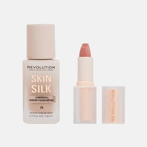 The Perfect Match Set: includes Skin Silk Serum Foundation and Lip Allure Lipstick