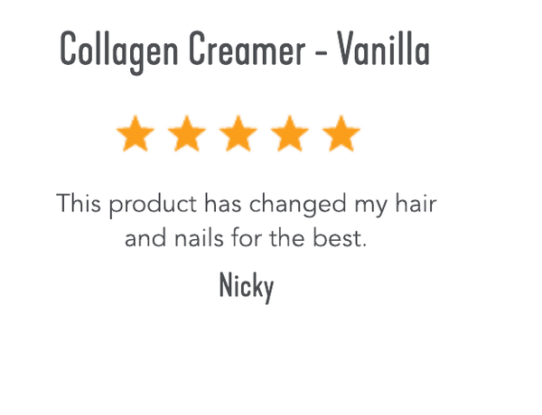 Collagen Creamer Vanilla review. This product has changed my hair and nails for the best.