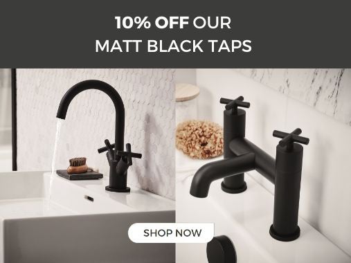 10% off matt black taps