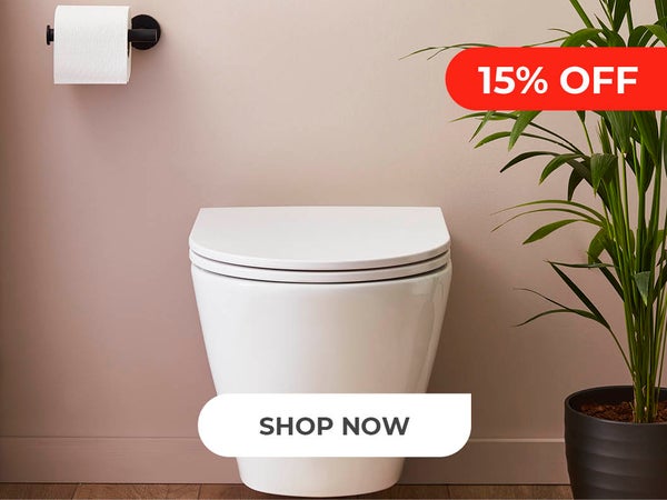 15% off Toilets and Toilet Seats when you spend £150