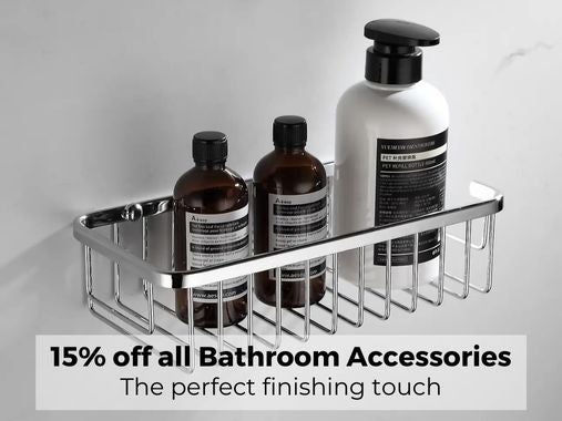 15% off all Bathroom Accessories