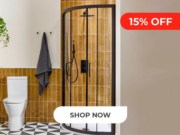 15% off Shower Enclosures when you spend £150