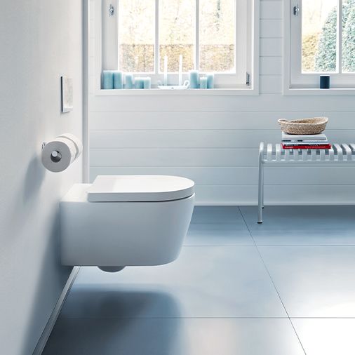 Duravit ME by Starck Back to Wall Toilet in Bathroom
