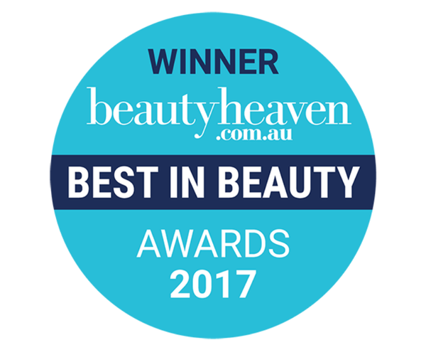 Winner beautyheaven.com.au best in beauty awards 2017 roundel