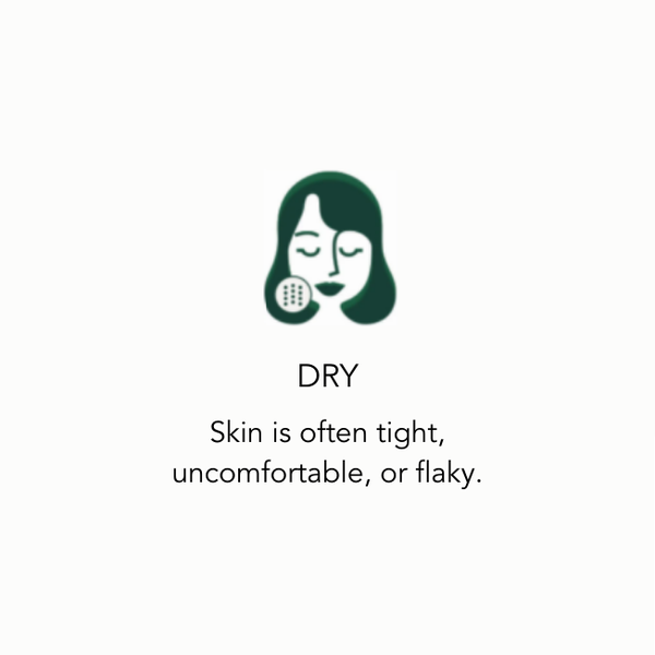 Dry Skin, Skin is often tight, uncomfortable or flakey.