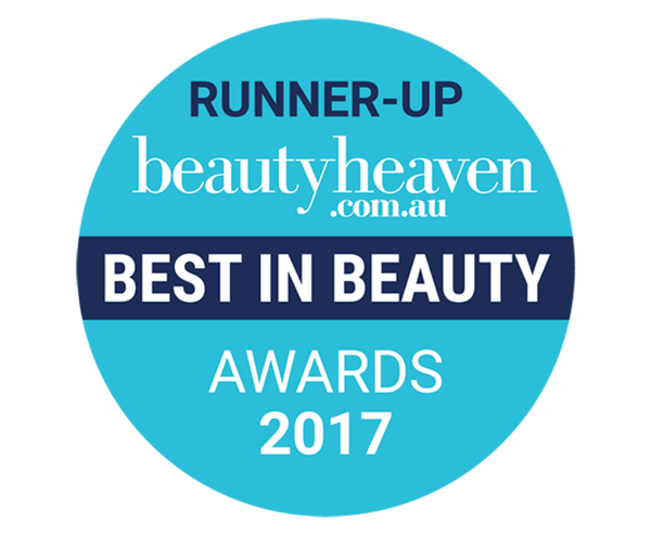 Runner up beautyheaven.com.au best in beauty awards 2017 roundel