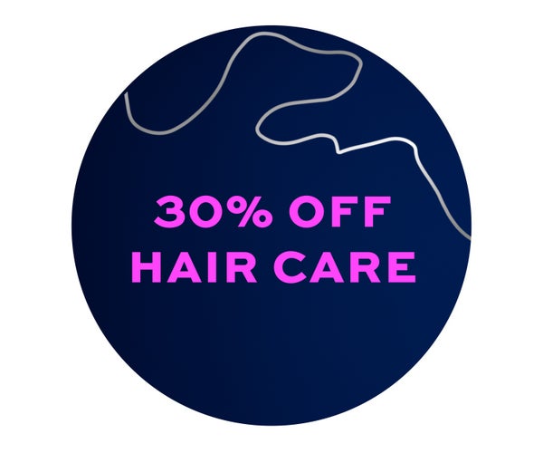 30% off hair care