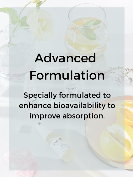 advanced formulation - specially formulated to enhance bioavailability to improve absorption.
