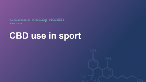 CBD use in sport