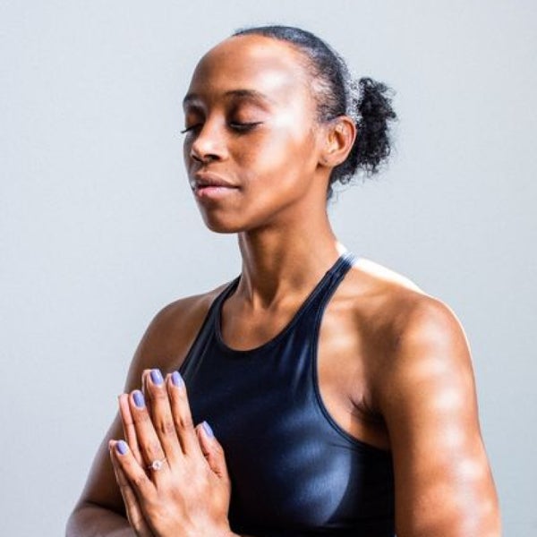 Woman  doing meditation