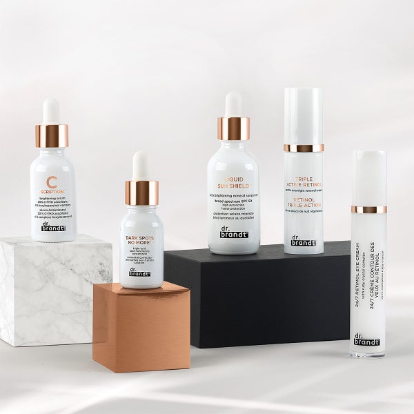 Bright This Way product collection. Brightens and evens skin tone, helps reduce the look of hyperpigmentation, firms the look of skin while protecting against future damage. shop now.