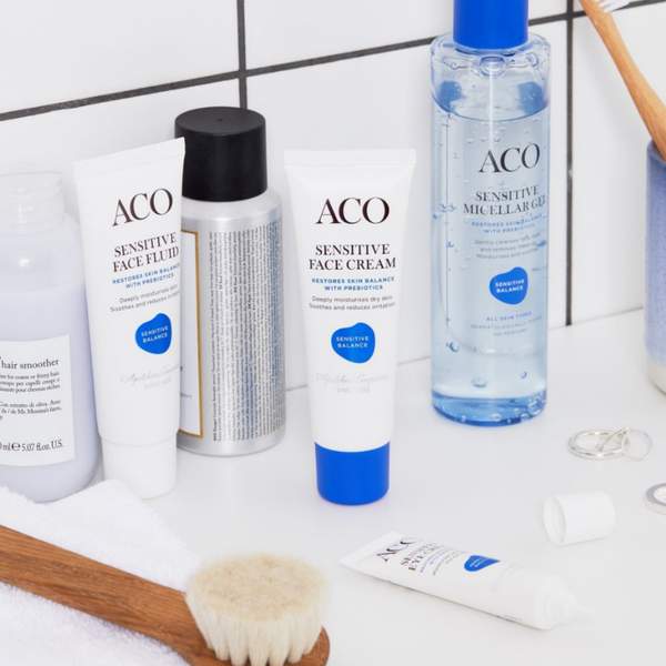 ACO Sensitive Balance products in bathroom