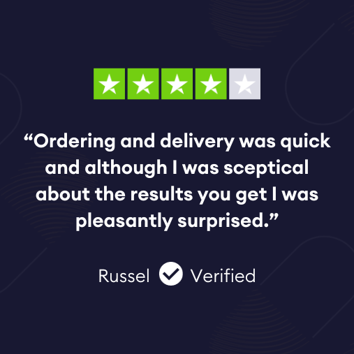 Ordering and delivery was quick and although I was sceptical about the results you get I was pleasantly surprised.