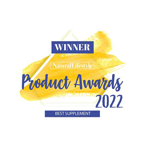 Winner  Natural Lifestyle Product Awards 2022. Best supplement.
