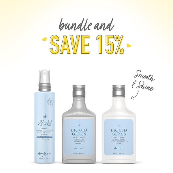 Bundle up and get 15% off the liquid glass miracle smooth sealant, liquid glass smoothing shampoo and liquid glass smoothy conditioner