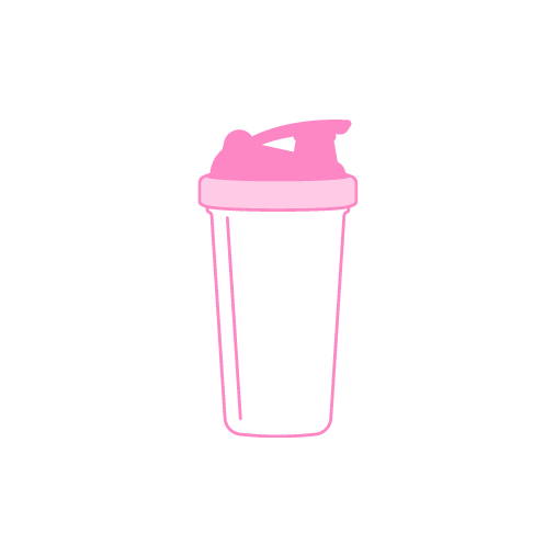 Pink icon of a shaker