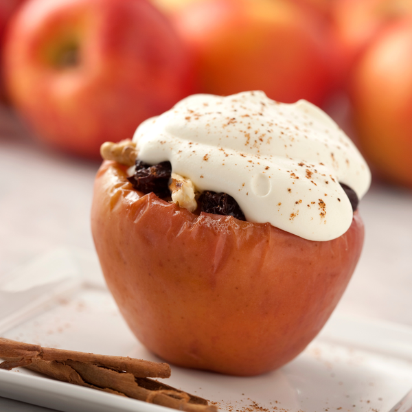An image of a baked apple