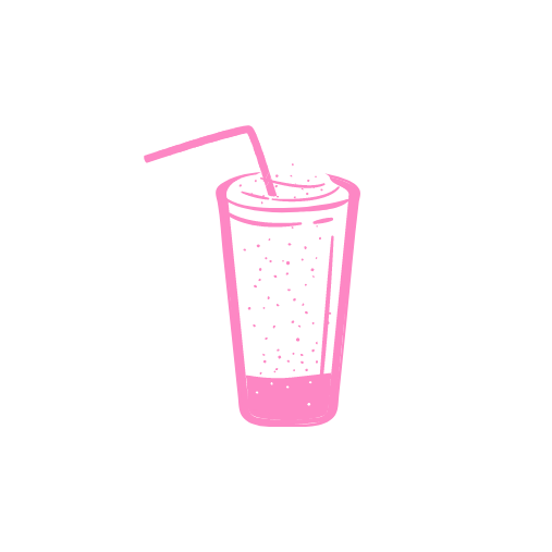 Pink icon of a smoothie