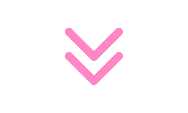 Pink icon of two downward arrows