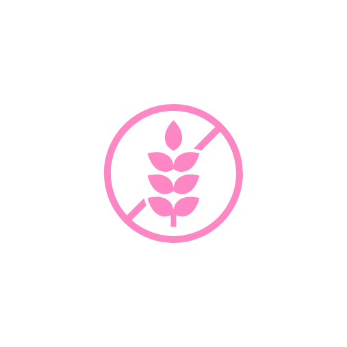 Pink icon of no wheat