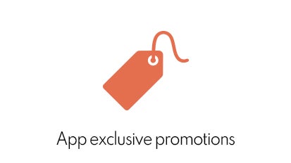App exclusive promotions