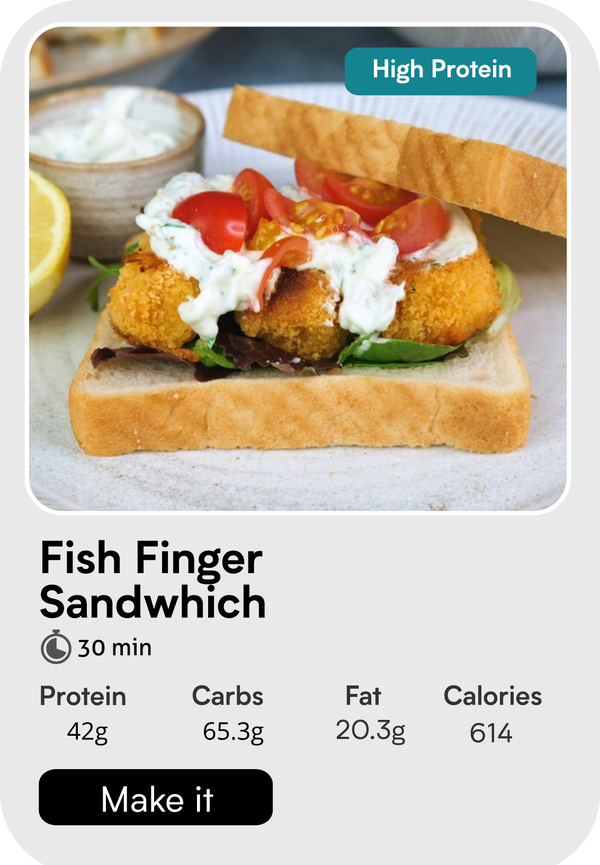 Fish finger sanwhich
