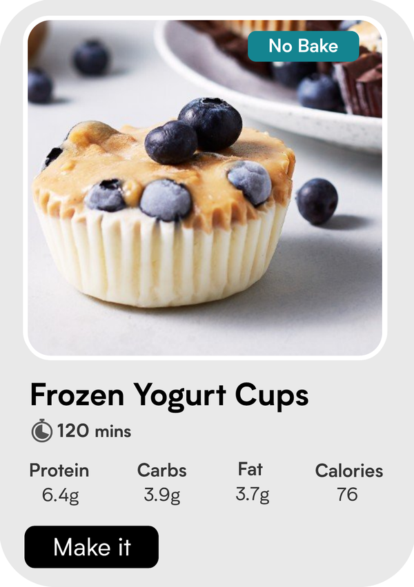 Frozen yogurt cups