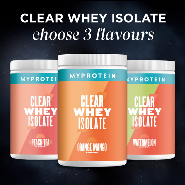 Clear Whey Isolate Triple Pack 