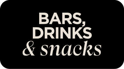 køb barer, drinks & snacks