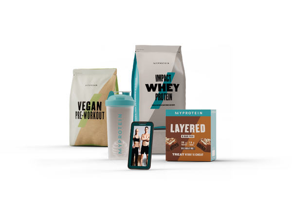 A mixture of protein products from Myprotein and Myvegan to help tone up.