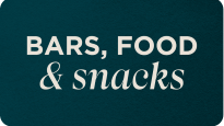 BARS, DRINKS & snacks