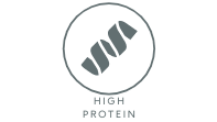 High in protein