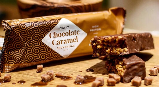 Barrita Crujiente de Chocolate y Caramelo para adelgazar de la Dieta Exante España